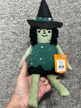 Target Hyde & Eek! Knit Fabric Sitter Witch Halloween Doll Decor New